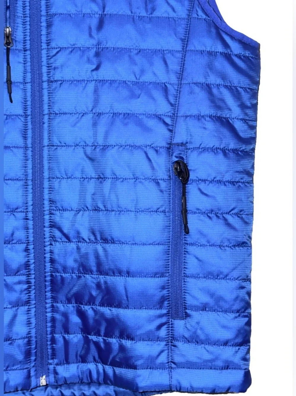 Port Authority Men’s Size Small Puffer Vest Blue Walmart Logo EUC